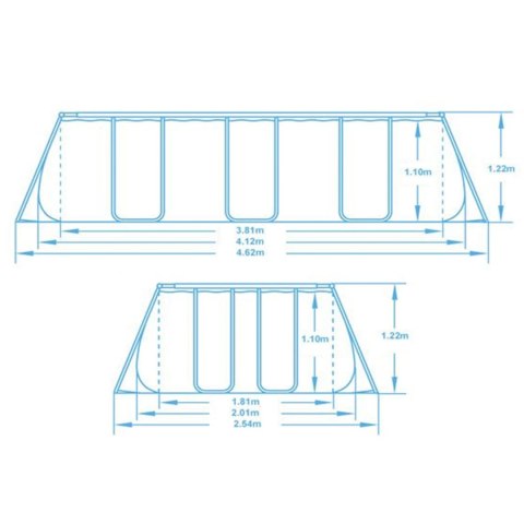 Kopia Basen ogrodowy stelażowy 412x201x122cm 18w1 Bestway 56456ND Kopia Basen ogrodowy stelażowy 412x201x122cm 18w1 Bestway 56456ND