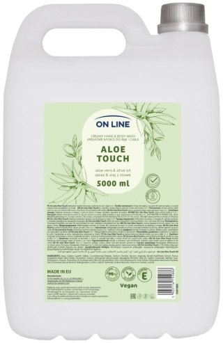 ON LINE Kremowe mydło do rąk i ciała Aloes&Olej z oliwek 5000 ml