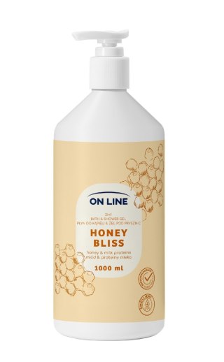 ON LINE Płyn do kąpieli i żel pod prysznic 2w1 Honey Bliss 1000 ml