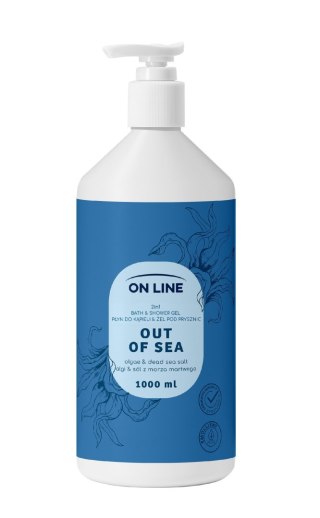ON LINE Płyn do kąpieli i żel pod prysznic 2w1 Out of Sea 1000 ml