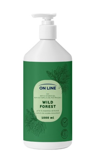 ON LINE Płyn do kąpieli i żel pod prysznic 2w1 Wild Forest 1000 ml