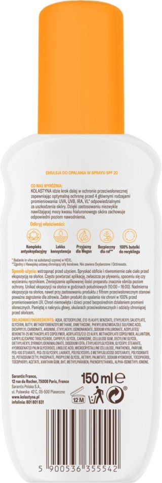 SAR KOL.OP Emul.d/opal. spray SPF20 150ml