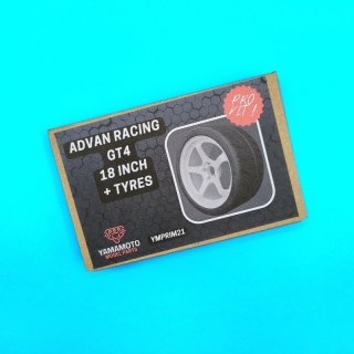 Yamamoto YMPRIM21 Advan Racing GT 4 18" + Tyres