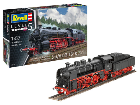 Revell 02168 1/87 S3/6 BR18 Express Locomotive with Tender Revell 02168 1/87 S3/6 BR18 Express Locomotive with Tender