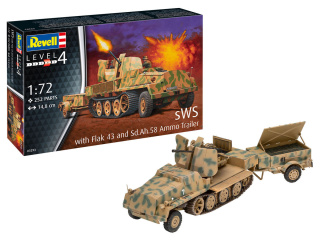 Revell 03293 sWS mit Flak-Aufbau als Sfl. mit 3,7cm Flak 43 1/72