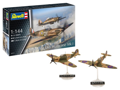 Revell 03771 1/144 Supermarine Spitfire Mk.Ia & Hawker Hurricane Mk.I