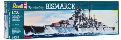 Revell 05098 1/700 Battleship Bismarck Revell 05098 1/700 Battleship Bismarck