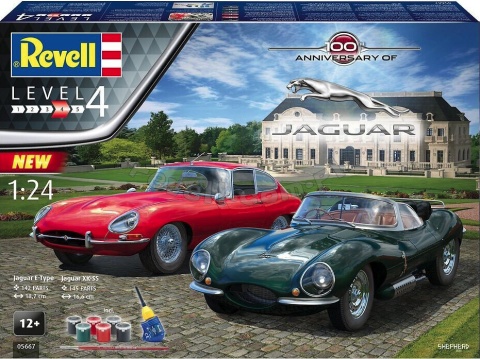 Revell 05667 Gift Set Jaguar 100th Anniversary 1/24