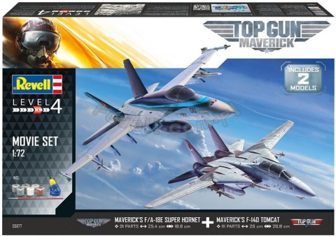 Revell 05677 F-14 + F/A-18E Top Gun 2 Movie Set Revell 05677 F-14 + F/A-18E Top Gun 2 Movie Set