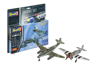 Revell 63711 1/72 Combat Set - ME262/P-51B - Model Set