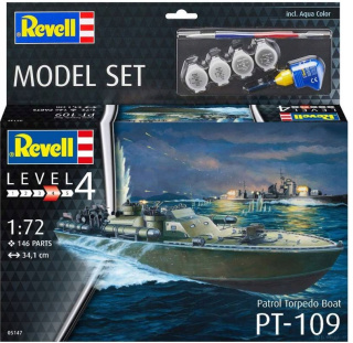 Revell 65147 1/72 Model Set Patrol Torpedo Boat PT-109