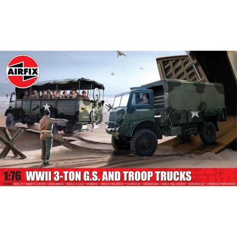 Airfix 03306A WWII 3-Ton G.S. and Troop Truck - 1/76 Airfix 03306A WWII 3-Ton G.S. and Troop Truck - 1/76