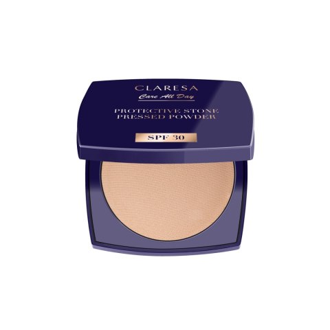 CLARESA Protective Stone Pressed Powder Puder prasowany utrwalający z filtrem SPF 30 Universal 10 g CLARESA Protective Stone Pressed Powder Puder prasowany utrwalający z filtrem SPF 30 Universal 10 g