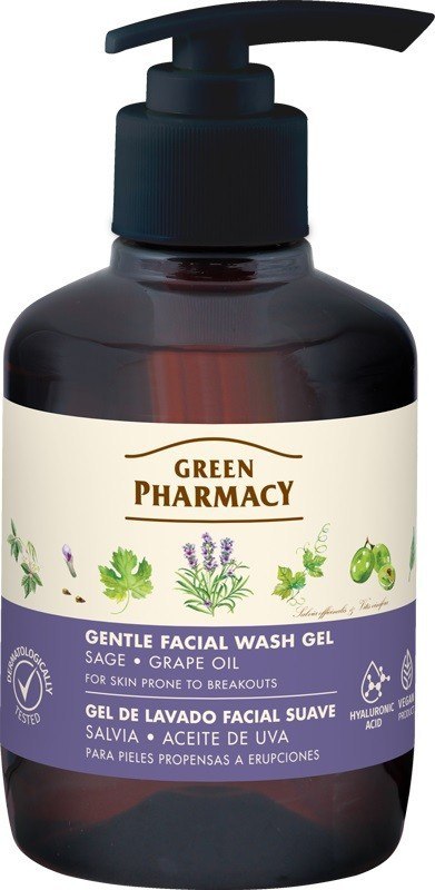 ELFA FACE Żel d/mycia 270ml Szałwia+Ol.winogronow& ELFA FACE Żel d/mycia 270ml Szałwia+Ol.winogronow&