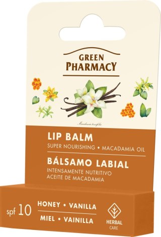 GREEN PHARMACY Balsam do ust Miód i Wanilia 3,6 g