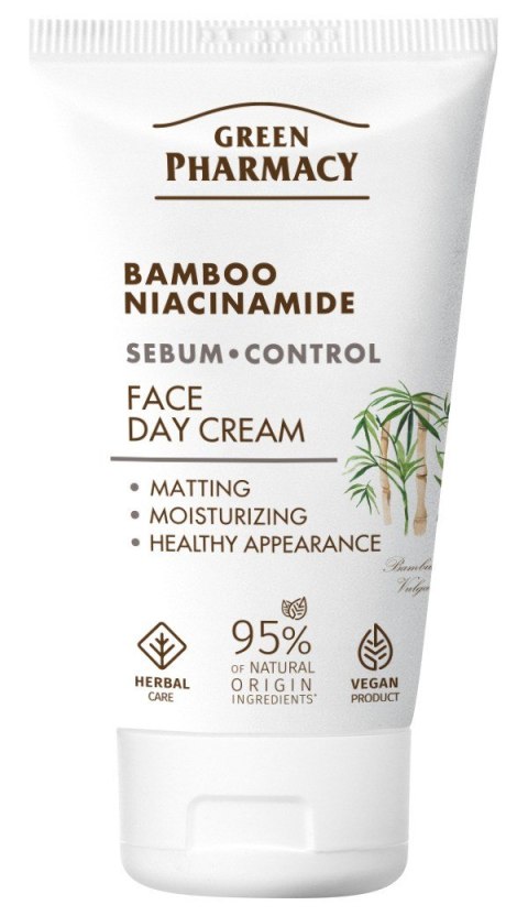 GREEN PHARMACY Bambus + Niacynamid Krem do twarzy na dzień 50 ml GREEN PHARMACY Bambus + Niacynamid Krem do twarzy na dzień 50 ml