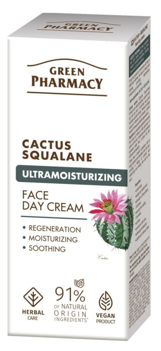 GREEN PHARMACY Kaktus + Skwalan Ultranawilżający Krem na dzień 50 ml
