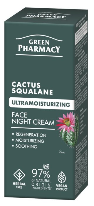 GREEN PHARMACY Kaktus + Skwalan Ultranawilżający Krem na noc 50 ml