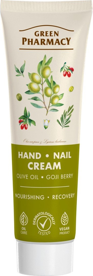 GREEN PHARMACY Krem do rąk i paznokci Oliwa z oliwek i Jagody goji 100 ml GREEN PHARMACY Krem do rąk i paznokci Oliwa z oliwek i Jagody goji 100 ml