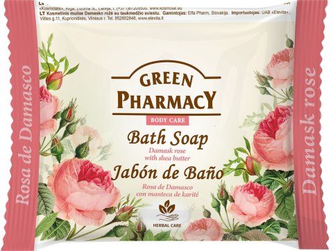 GREEN PHARMACY Mydło do rąk w kostce Róża 100 g GREEN PHARMACY Mydło do rąk w kostce Róża 100 g