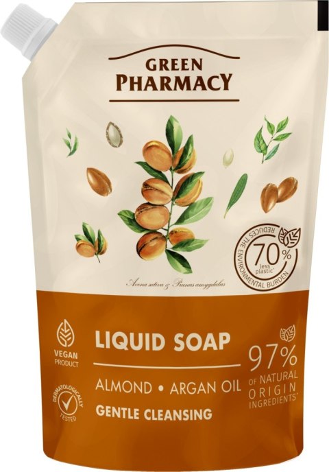 GREEN PHARMACY Mydło w płynie Migdały + Olej organowy 460 ml - zapas GREEN PHARMACY Mydło w płynie Migdały + Olej organowy 460 ml - zapas