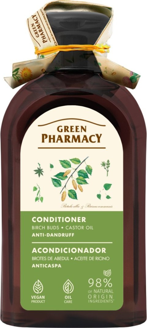 GREEN PHARMACY Odżywka przeciwłupieżowa Pąki brzozy i Olej rycynowy 300 ml GREEN PHARMACY Odżywka przeciwłupieżowa Pąki brzozy i Olej rycynowy 300 ml