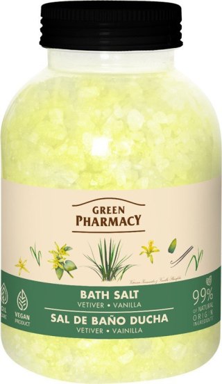 GREEN PHARMACY Sól do kąpieli Wetyweria i Wanilia 1000 g