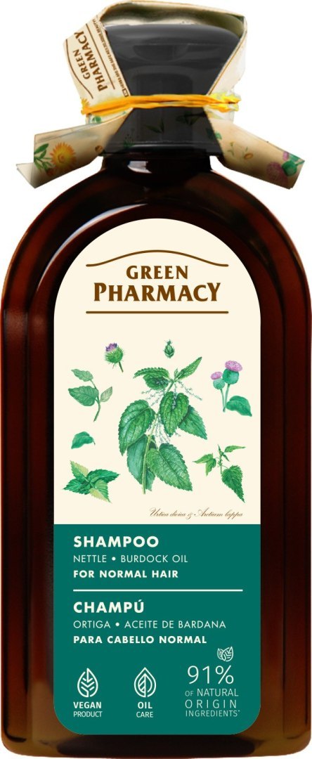 GREEN PHARMACY Szampon do włosów normalnych Pokrzywa i Olej łopianowy 350 ml GREEN PHARMACY Szampon do włosów normalnych Pokrzywa i Olej łopianowy 350 ml