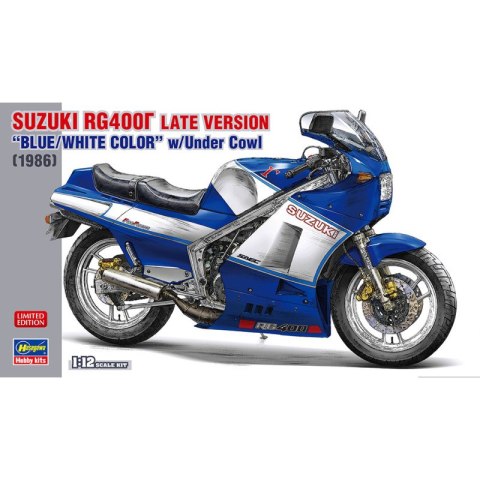 Hasegawa 21739 Suzuki RG400 Late Version "Blue/White Color" w/Under Cowl