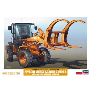 Hasegawa 66105 Hitachi Wheel Loader ZW100-6 Log Grapple Working Machine