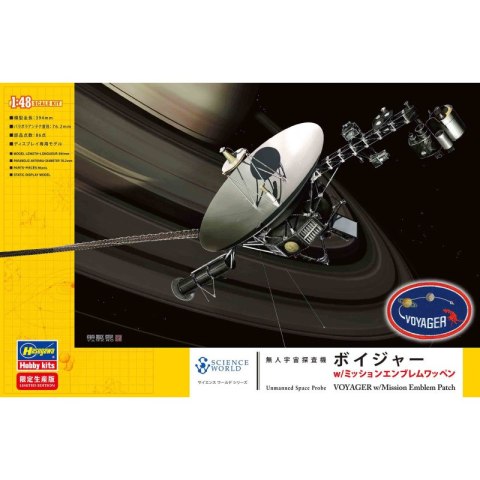 Hasegawa SP635-52435 Unmanned Space Probe Voyager w/ Mission Emblem Patch