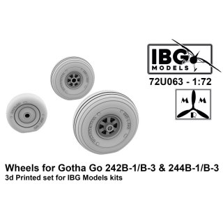 IBG 72U063 Wheels for Gotha Go 242B-1/B-3 & 244B-1/B-3