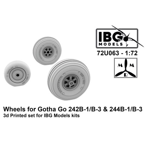 IBG 72U063 Wheels for Gotha Go 242B-1/B-3 & 244B-1/B-3