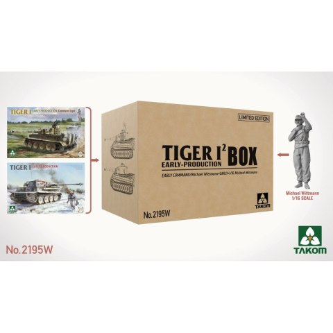 Takom 2195W Tiger I BOX Early Command Tiger/Michael Wittmann+Early+1/16 Michael Wittmann