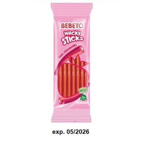 Bebeto 180g Wacky Sticks żelki kable (24)[D]