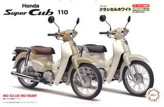 Fujimi 142005 1/12 B-NX-No 9 Super Cub110 (Classical White)