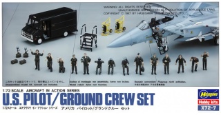 Hasegawa X72-7 - 35007 U.S Pilot & Crew Set 1/72