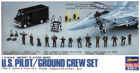 Hasegawa X72-7 - 35007 U.S Pilot & Crew Set 1/72