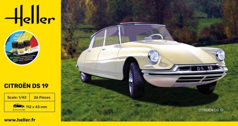 Heller 56162 Starter Set - Citroen DS 19 1/43 Heller 56162 Starter Set - Citroen DS 19 1/43