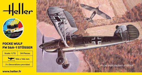 Heller 56238 Starter Set - FW-56 Stosser 1/72 Heller 56238 Starter Set - FW-56 Stosser 1/72