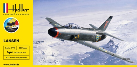 Heller 56343 Starter Set - SAAB 32 Lansen 1/72 Heller 56343 Starter Set - SAAB 32 Lansen 1/72