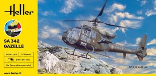 Heller 56486 Starter Set - SA 342 Gazelle 1/48