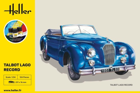 Heller 56711 Starter Set -Talbot Lago Record 1/24 Heller 56711 Starter Set -Talbot Lago Record 1/24