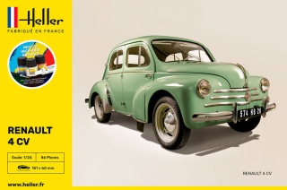 Heller 56762 Starter Set - Renault 4 CV 1/24