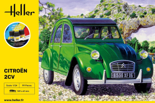 Heller 56765 Starter Set - Citroen 2 CV 1/24