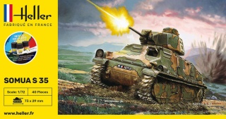 Heller 56875 Starter Set - Somua S 35 1/72