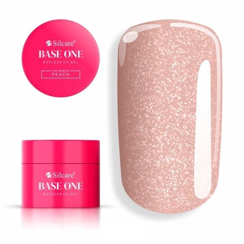 SILCARE Base One Gel Żel budujący do paznokci - Shimmer Peach 50 g SILCARE Base One Gel Żel budujący do paznokci - Shimmer Peach 50 g