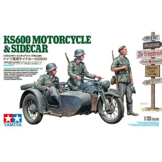 Tamiya 35384 1/35 German KS600 Motorcycle & Sidecar