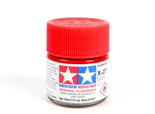 Tamiya 81527 Acrylic Mini X-27 Clear Red