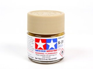Tamiya 81531 Acrylic Mini X-31 Titanium Gold